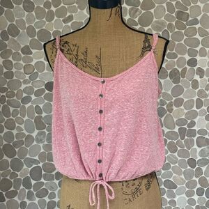 Hollister cropped pink tank - size XL